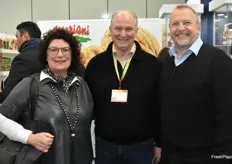 Maria Kraus, Robert Verloop and Iain Forbes representing the California Walnut Board and developing for markets for California walnuts in the UK, Germany, and the Netherlands.